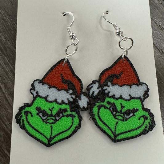 Grinch earrings - G&B Printing