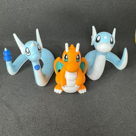 Dratini, Dragonair, Dragonite Evolution Bundle - G&B Printing