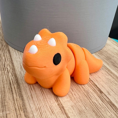 Orange triceratops mini - G&B Printing